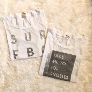 Hollister Surfboard & Take Me to LA Graphic Tees